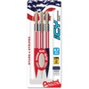 image:imagePentel Icy Mechanical Pencil 07mm Medium Line Flag Barrel Assorted Grips BCW Clear Dozen Box1 Count Pack of 3