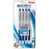 image:imagePentel Pens GlideWrite Ballpoint Pen with TechniFLO Ink  4 pack of BLUE Ink Pens 10mm with Retractable Barrel Design  Easy Grip amp Smooth Writing Metal Tip Medium point penblue and black i