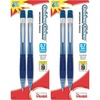 image:imagePentel Quicker Clicker Mechanical Pencil 07mm Transparent Blue Barrel Pack of 2 PD347BP2K62 Count Pack of 2