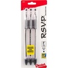 image:imagePentel RSVP Ballpoint Pen 07mm Fine Line Black Ink BK90BP3A Pack of 1 3 Count TotalBlack