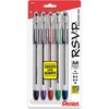 image:imagePentel RSVP Ballpoint Pen 10mm Medium Line Black Ink Pack of 5 BK91BP5AMulticolor