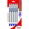 image:imagePentel RSVP Ballpoint Pen 10mm Medium Line Black Ink Pack of 5 BK91BP5AViolet
