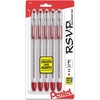 image:imagePentel RSVP Ballpoint Pen Fine Line 07mm Blue Ink BK90BP5C Pack of 1 5 Count TotalRed