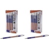 image:imagePentel RSVP Ballpoint Pen Fine Line 07mmFlag Barrel Black Ink 12 Pack BK90USAA12 Count Pack of 2