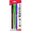 image:imagePentel RSVP Colors Ballpoint Pen 10mm Medium Line Violet Ink 5 Pack BK91CRBP5V BlackAssorted