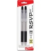 image:imagePentel RSVP RT Retractable Ballpoint Pen 10mm Medium Line Black Ink Pack of 2 BK93BP2ABlack