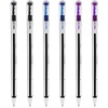 image:imagePentel Superb Ballpoint Pen Ball Point Pens 07mm Nib Tip 025mm Line Width Fine Line Refillable Ink BK77  Pack Of 6  Black Blue amp Violet Ink