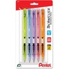 image:imagePentel Techniclick 07mm Mechanical Pencil  Pack of 5 Smooth Writing Pencil for Students amp Professionals Medium Line SideClick Lead Advance Assorted Pastel Barrel Colors PD107TBP5M