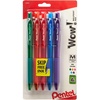 image:imagePentel WOW Colors Retractable Ballpoint Pens Medium Line Assorted Ink 5 Pack BK440CRBP5M5 Count Pack of 1