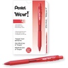 image:imagePentel Wow Retractable Ballpoint Pen 10mm Medium Line Red Ink Box of 12 BK440B1 Count Pack of 12