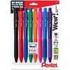 image:imagePentel Wow Retractable Ballpoint Pen 14mm Bold Line Assorted Ink Colors 8 Pack BK444BP8M