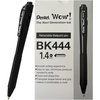 image:imagePentel Wow Retractable Super Smooth Ballpoint Pen 14mm Bold Line Triangular Barrel Black Ink 12 Pack