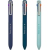 image:imagePentel iZee 4 Colour Ballpoint Pen  Deep Blue Deep Violet amp Sky Blue Barrels  Multi Ink  Pack of 3