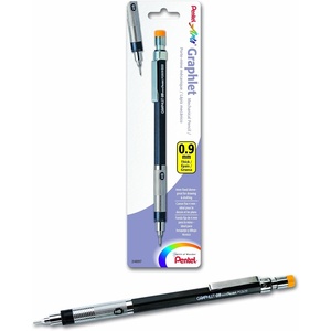 image:imagePentel Arts Graphlet Mechanical Drafting Pencil 009mm Yellow Cap Pack of 1 PG509BPGD