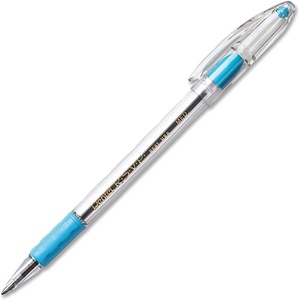 image:imagePentel BK91B RSVP Stick Ballpoint Pen 1mm Transparent Barrel Red Ink Pack of 12Sky Blue