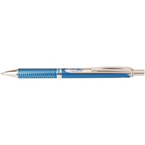 image:imagePentel BL407PGA EnerGel Sterling Liquid Gel Rollerball Pen Rose Gold Casing Stroke Width 035 mm Ball Diameter 07 mm Black InkLight Blue