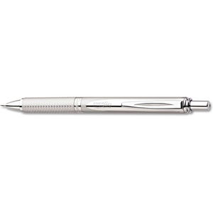 image:imagePentel BL407PGA EnerGel Sterling Liquid Gel Rollerball Pen Rose Gold Casing Stroke Width 035 mm Ball Diameter 07 mm Black InkSilver