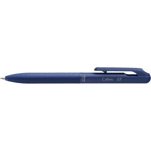 image:imagePentel BXA107CC Calme ballpoint pen clearly dampened click noise grip zone in leather look refillable ball 07 mm  line width 035 mm ink colour blue pack of 1blue