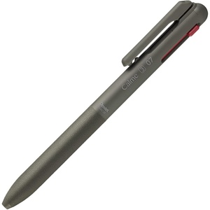 image:imagePentel BXAC37D Calme Ballpoint Pen 3 Colours Clearly Attenuated Click Sound Grip Zone in Imitation Leather Refillable Ball 07 mm  Line Thickness 035 mm BlackRedBlue Pack of 1khaki
