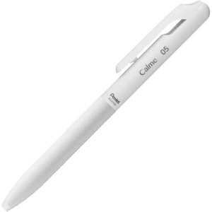 image:imagePentel Calme Calme BXA105WA Solid Ballpoint Pen 05mm Gray White Black Ink