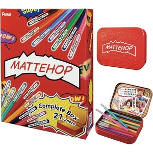 image:imagePentel Color Ballpoint Pen Matte Hop Brown 10 Pens K110VEComplete set of 21 colors