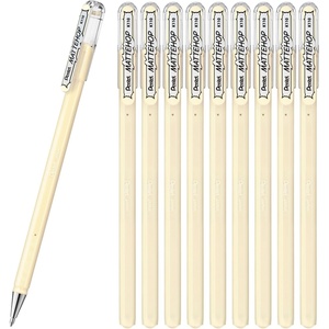 image:imagePentel Color Ballpoint Pen Matte Hop Brown 10 Pens K110VEivory white