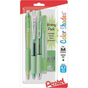 image:imagePentel Color Shades Writing Pack  Black BLBKALZBPAGreen
