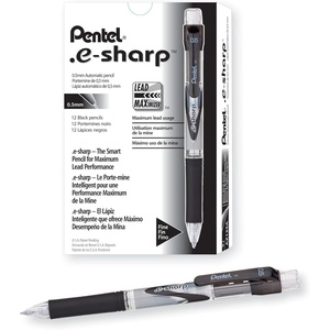 image:imagePentel ESharp Mechanical Pencil 050 mm Black Barrel Dozen Box AZ125ABlack