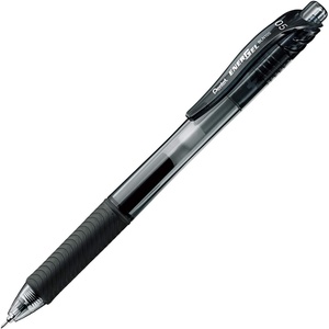 image:imagePentel Knock Gel Ballpoint Pen Energel X 05mm Needle Tip Black Ink BLN105Ablack