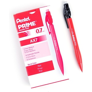 image:imagePentel Prime Mechanical Pencil 07mm Red Barrel Box of 12 AX7B