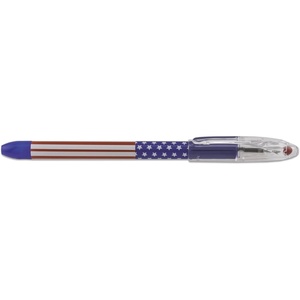 image:imagePentel RSVP Ballpoint Pen Fine Line 07mmFlag Barrel Black Ink 12 Pack BK90USAA12 Count Pack of 1
