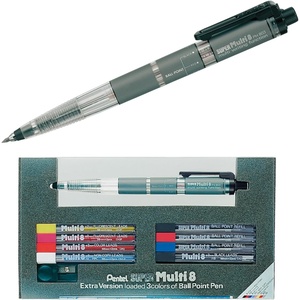 image:imagePentel Super Multi 8 Automatic Mechanical Pencil Set PH803STSuper Multi 8 ballpoint pen  color core