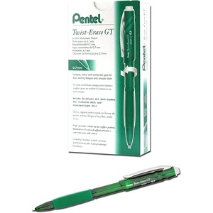 image:imagePentel TwistErase GT 07mm Mechanical Pencil Transparent Violet Box of 12 QE207VGreen