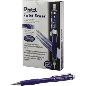 image:imagePentel TwistErase III Mechanical Pencil 07mm Navy Blue BarrelBlue