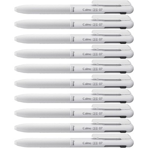image:imagePentel XBXAC35W Calme TriColor Ballpoint Pen 002 inches 05 mm Grayish White 5 PiecesWhite Axis 10