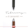 image:imagePentel EnerGel RTX Retractable Liquid Gel Pen 07mm Metal Tip Medium Line Brown Ink Box of 12 BL77E