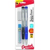 image:imagePentel Twist Erase Click Automatic Pencil with 2 Eraser Refills and Lead 09 mm Assorted Barrels Color May Vary 2 Pack PD279TLEBP2Assorted