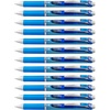 image:imagePentel EnerGel Deluxe RTX Retractable Liquid Gel Pen Medium Line Needle Tip Blue Ink Box of 12 BLN77C 07mm needleBlue