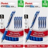 image:imagePentel EnerGel RTX Retractable Liquid Gel Pen 07mm Metal Tip Medium Line Blue Ink PlasticFree Packaging 5 Pack5 Count Pack of 2