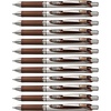 image:imagePentel EnerGel RTX Retractable Liquid Gel Pen 07mm Metal Tip Medium Line Brown Ink Box of 12 BL77E