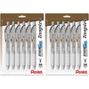 image:imagePentel EnerGel Retractable Liquid Gel Pen Inspire Collection 07mm Metal Tip Medium Line Black Ink Pack of 6 Pens BL77INSPBP6M6 Count Pack of 2