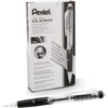 image:imagePentel Twist Erase CLICK Mechanical Pencil Pack of 12 05mm Clear Barrel Black Grip Box of 12 PD275TA