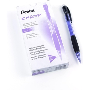 image:imagePentel Champ Mechanical Pencil 05mm Tinted Violet Barrel Box of 12 AL15V