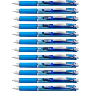 image:imagePentel EnerGel Deluxe RTX Retractable Liquid Gel Pen Medium Line Needle Tip Blue Ink Box of 12 BLN77C 07mm needleBlue