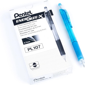 image:imagePentel EnerGizex Mechanical Pencil 07mm Violet Barrel Box of 12 PL107VSky Blue Barrel