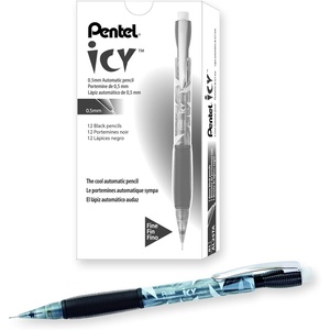 image:imagePentel Icy Automatic Pencil 05mm Gray Barrel Box of 12 AL25TA