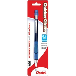 image:imagePentel Quicker Clicker Automatic Pencil 07mm Transparent Barrel Assorted Barrel Colors Color May Vary 1 Pack PD347BPK6Assorted Colors