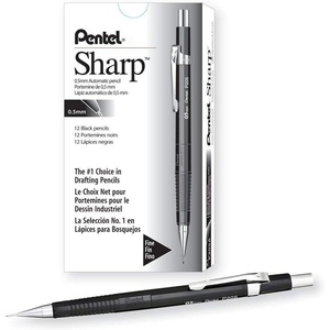image:imagePentel Sharp Automatic Pencil 05mm Black Barrel Box of 12 P205A