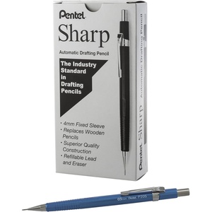 image:imagePentel Sharp Mechanical Pencil 05mm Metallic Blue Barrel Box of 12 Pencils P205MC