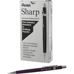 image:imagePentel Sharp Mechanical Pencil 05mm Metallic Purple Barrel Box of 12 P205MV